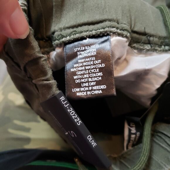 American Bazi - shirring denim jogger pants size small - olive - Picture 9 of 15